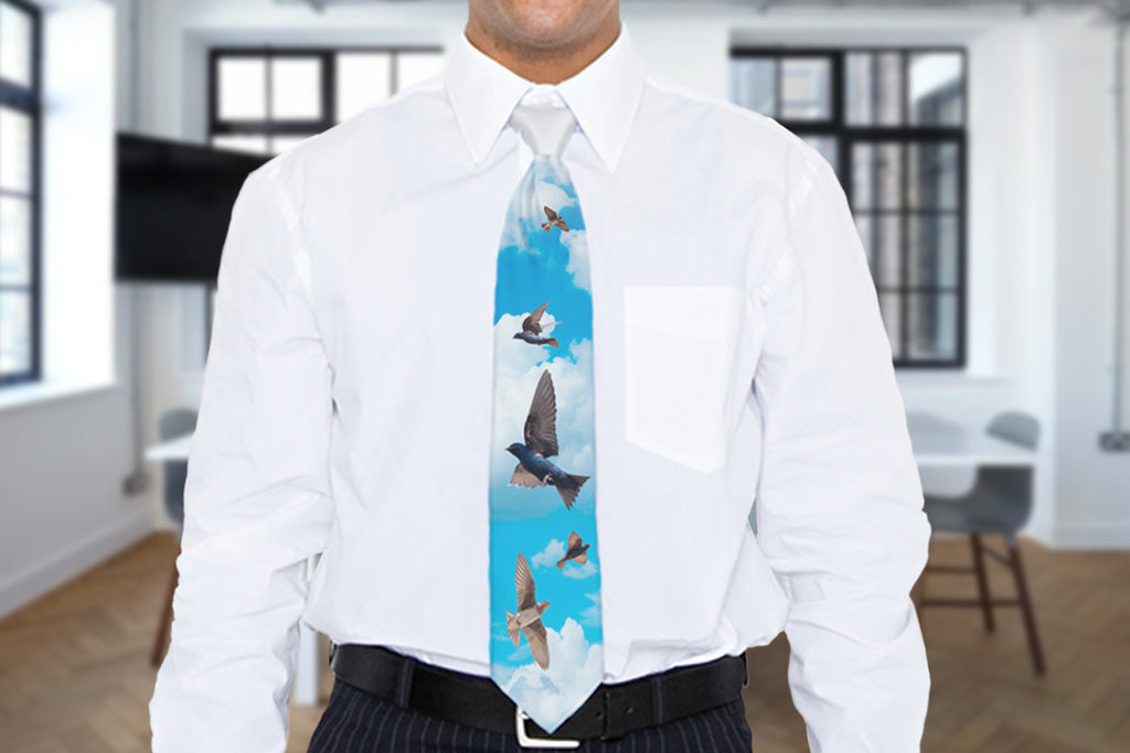 Neck Tie - Purple Martin Theme
