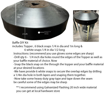 Topper - DIY Baffle Kit for the Tri-Tel Pole