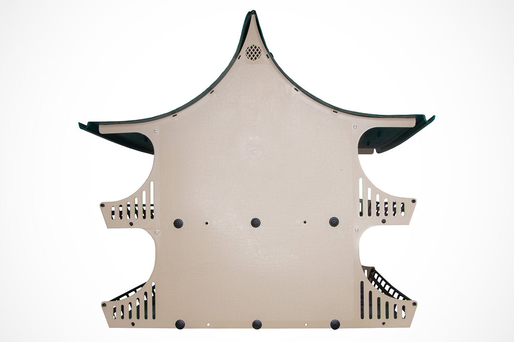 12 Family Purple Martin Bird House - Green & Tan