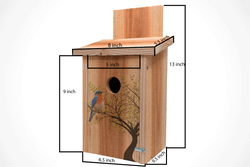 Blue Bird House - Cedar