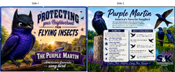 Purple Martin Sign 24x18 /w Stake