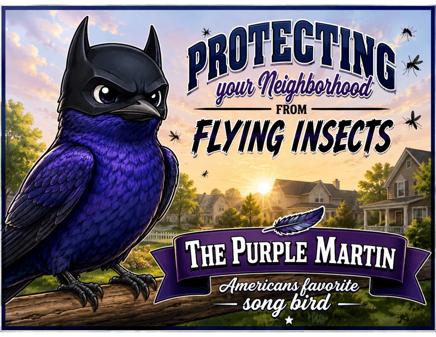 Purple Martin Sign 24x18 /w Stake