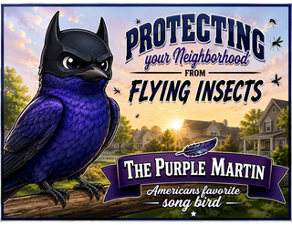 Purple Martin Sign 24x18 /w Stake